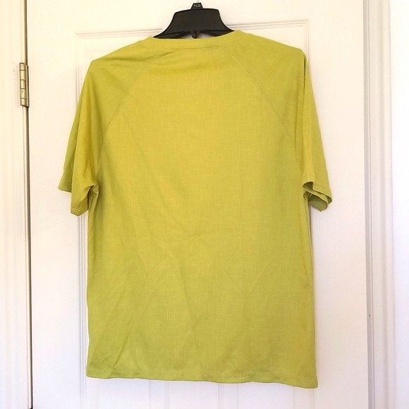 Zeroxposur Men's Medium Lime Green Short Sleeve Shirt 50+ Sun Protection - Picture 3 of 12